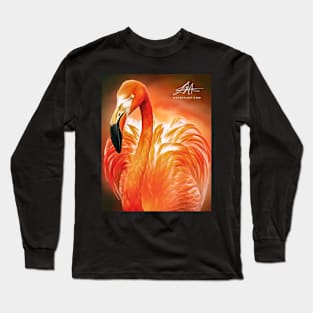 Digital Flamingo Long Sleeve T-Shirt